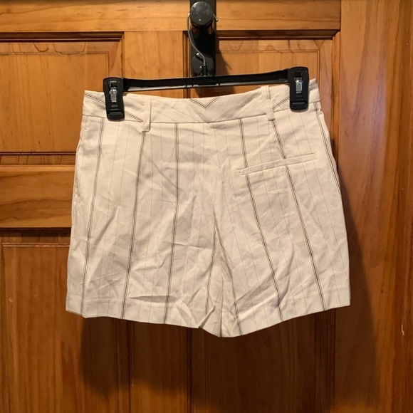 Zara Striped Skort in Ivory and Tan XS NWT - Picture 3 of 7